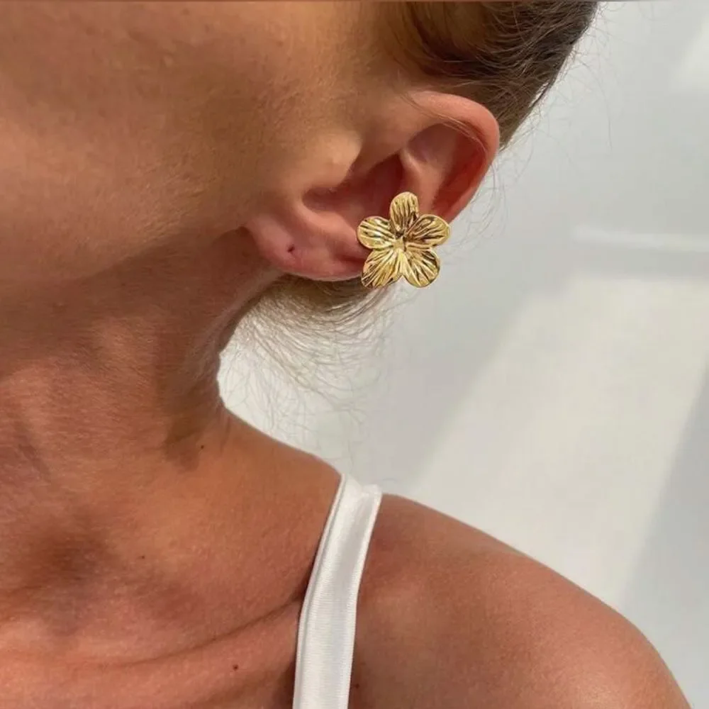 Flower cuff Earrings A1487